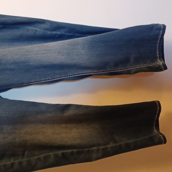 LANE BRYANT CROPPED JEANS, SIZE 18, TIGHTER TUMMY TECHNOLOGY. - Picture 4 of 11